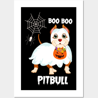 Boo Boo Pitbull Halloween T-shirts Posters and Art